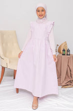 Load image into Gallery viewer, Maxi Overall/ Dress panjang garis Anak Ungu/ Daisy Gorgeous