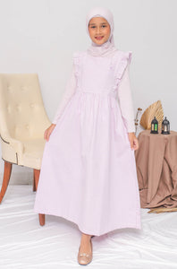 Maxi Overall/ Dress panjang garis Anak Ungu/ Daisy Gorgeous