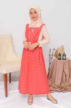 Load image into Gallery viewer, Maxi overall/ Dress panjang anak Orange/ Daisy Duck Gorgeous