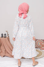 Load image into Gallery viewer, Maxi long/ Ghamis Dress Anak Flower Print Putih/ Daisy Duck Gorgeous