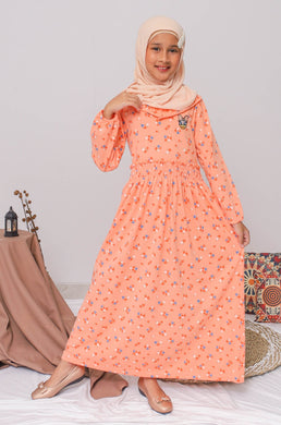 Maxi dress/ Ghamis Anak Orange/ Daisy Duck Gorgeous