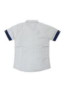 Shirt / Kemeja Anak Laki / Rodeo Junior / Grey-Navy / Full Print