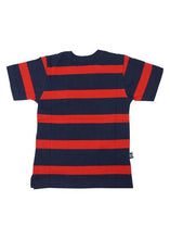 Load image into Gallery viewer, T-shirt / Kaos Anak Laki / Rodeo Junior / Navy-Orange Stripe / Cotton