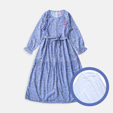 Load image into Gallery viewer, Maxi Dress/ Ghamis Anak Blue/ Rodeo Junior Girl Freedom