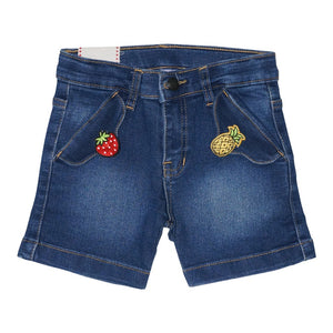 Jeans / Celana Pendek Anak Perempuan / Rodeo Junior Girl / Dark Blue Denim Embroidery