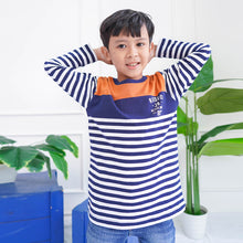 Muat gambar ke penampil Galeri, Long Tshirt/ Kaos Anak Laki Navy/ Rodeo Junior Mustard Combine