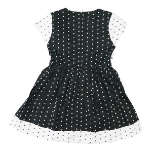 Dress Anak Perempuan / Rodeo Junior Girl / Black-White / Cotton