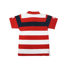 Load image into Gallery viewer, Polo shirt anak laki-laki Red-White / Merah-Putih Stripe Rodeo Junior