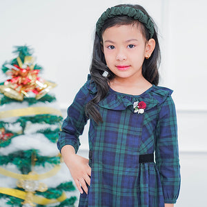 Mini Dress/ Dress pendek Anak Green/ Rodeo Junior Girl Star Light