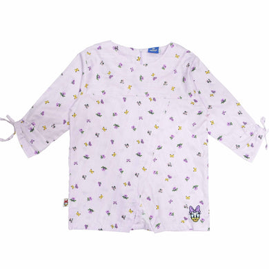 Shirt/ Kemeja Anak Perempuan Ungu/ Daisy Duck Butterfly