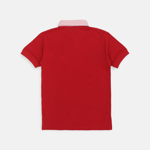 Polo Shirt/ Kaos Polo Anak Laki/ Donald Duck Look Style Red