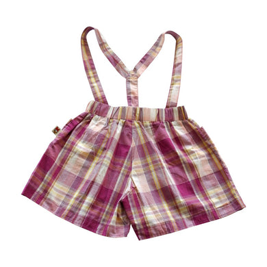 Overall Anak Perempuan Kotak Yarn Dyed