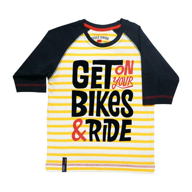 Rodeo Junior - Kaos Anak Laki Laki - Garis Yellow