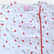 Muat gambar ke penampil Galeri, Shirt/ Kemeja Anak Perempuan White/ Rodeo Junior Girl Red Flower