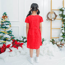 Load image into Gallery viewer, Mini Dress/ Dress Pendek Anak Red/ Daisy Star Light