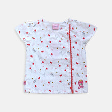 Muat gambar ke penampil Galeri, Shirt/ Kemeja Anak Perempuan White/ Rodeo Junior Girl Red Flower