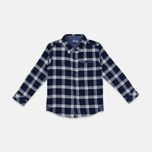 Load image into Gallery viewer, Shirt/ Kemeja Anak Laki Blue White Check/ Donald Duck Basic