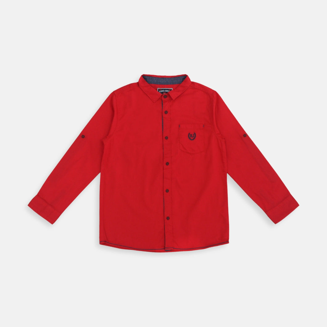 Shirt/ Kemeja Anak Laki/ Rodeo Junior Red Shirt