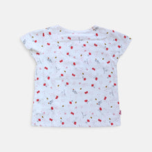 Muat gambar ke penampil Galeri, Shirt/ Kemeja Anak Perempuan White/ Rodeo Junior Girl Red Flower