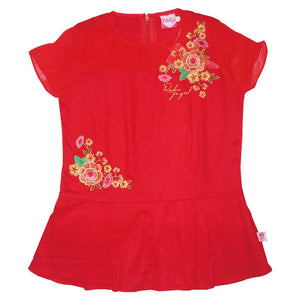 Blouse Anak perempuan / Rodeo Junior Girl / Red / Embroidery