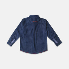 Load image into Gallery viewer, Shirt/ Kemeja Anak Laki Navy/ Rodeo Junior Polkadot Print