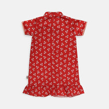 Load image into Gallery viewer, Dress cheongsam Anak Red/ Daisy Little Star