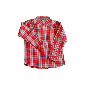 Shirt / Kemeja Anak Laki / Rodeo Junior / Red / Cotton Yarn Dyed