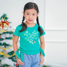 Load image into Gallery viewer, Tshirt/ Kaos Anak Perempuan Green/ Daisy Star Light