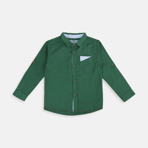 Shirt/ Kemeja Anak Laki/ Rodeo Junior Green Shirt
