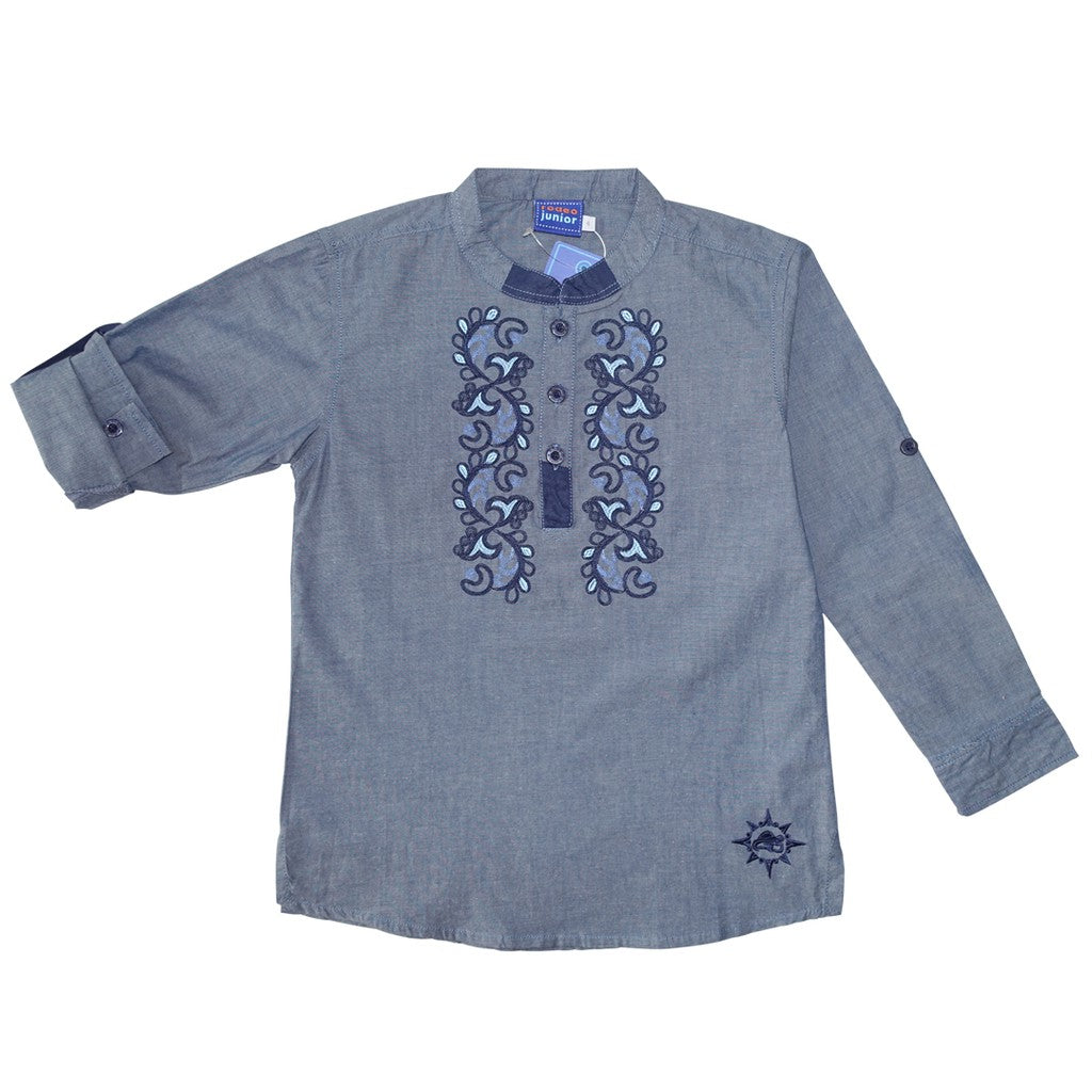 Shirt / Kemeja Koko Anak Laki / Rodeo Junior / Navy Blue / Muslim Collections