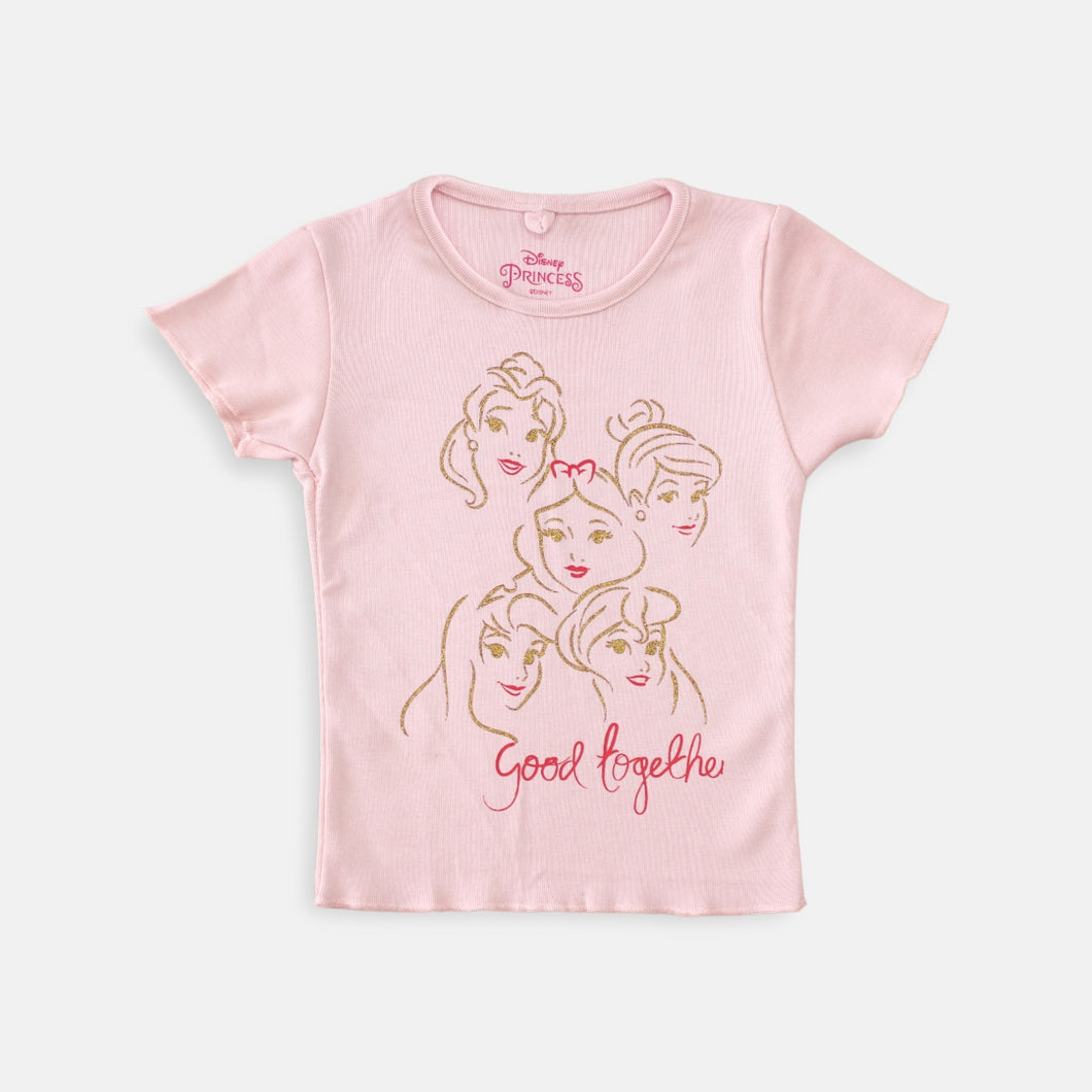 Tshirt/ Kaos Anak Perempuan Peach/ Disney Princess Good Together