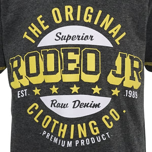 T-shirt / Kaos Anak Laki / Rodeo Junior /  Dark Grey / Classic Logo Print