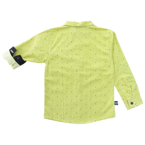 Shirt / Kemeja Anak Laki / Rodeo Junior / Yellow / Stripes Full Print