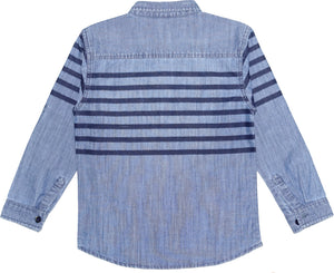 Denim Shirt / Kemeja Anak Laki / Rodeo Junior / Comfort Washed Cotton Blue Jeans