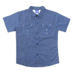 Shirt / Kemeja Anak Laki Blue / Rodeo Junior Printed Dot