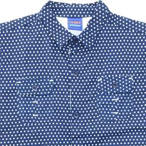 Shirt / Kemeja Anak Laki Blue / Rodeo Junior Printed Dot