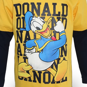 T-shirt / Kaos Lengan Panjang Anak Laki / Thats Donald / Yellow / Cotton