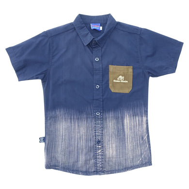 Shirt / Kemeja Anak Laki Blue / Biru Rodeo Junior color dyed series