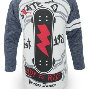 T Shirt / Kaos Anak Laki / Rodeo Junior Skater Boy