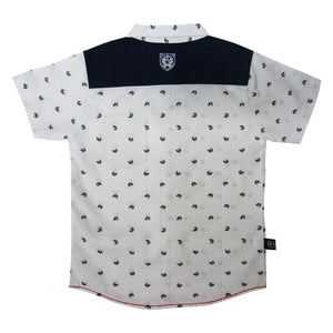 Shirt / Kemeja Anak Laki / Rodeo Junior / Cotton Grey Full Print