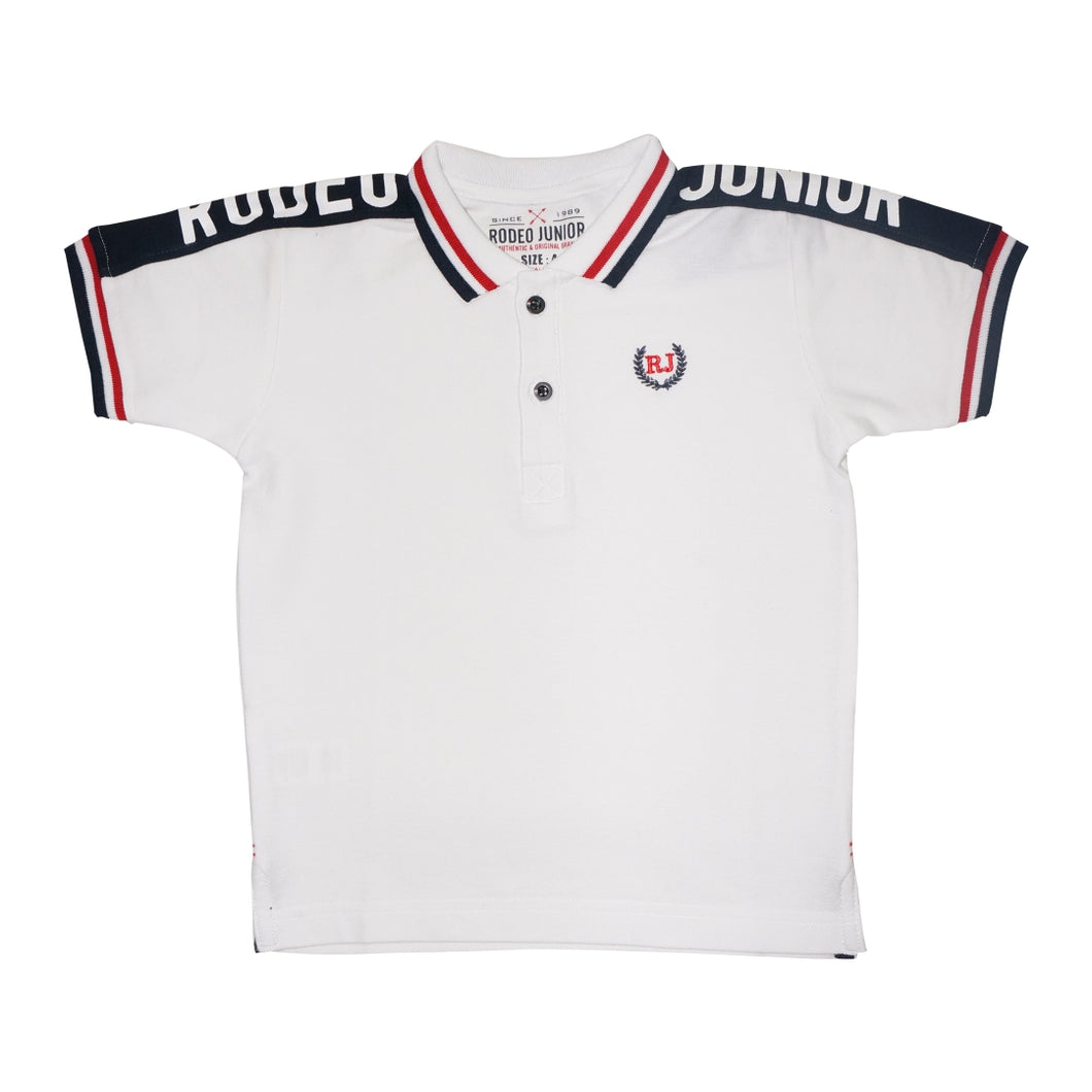 Polo Shirt Anak Laki / Rodeo Junior / White / Casual