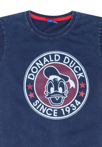 T-shirt / Kaos Anak Laki / Donald Duck / Indigo Denim Cotton Series