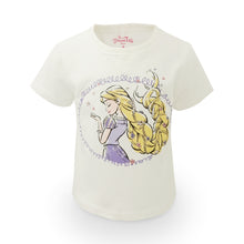 Load image into Gallery viewer, Crop Tshirt / Kaos Anak Perempuan White / Disney Princess Rapunzel
