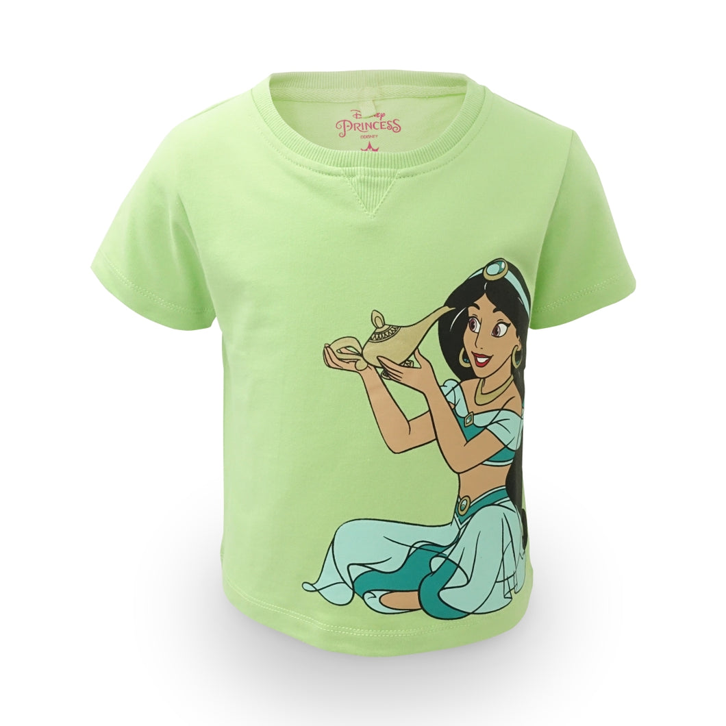 Crop Tshirt / Kaos Anak Perempuan Green / Disney Princess Jasmine