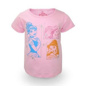 Tshirt / Kaos Anak Perempuan Pink / Disney 3 Princess