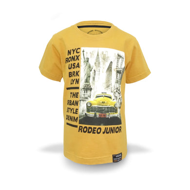 Tshirt / Kaos Oblong Anak Laki-laki Mustard/ Rodeo Junior Car