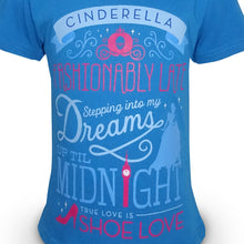 Load image into Gallery viewer, Tshirt / Kaos Anak Perempuan / Disney Princess Dreams Cinderella Blue