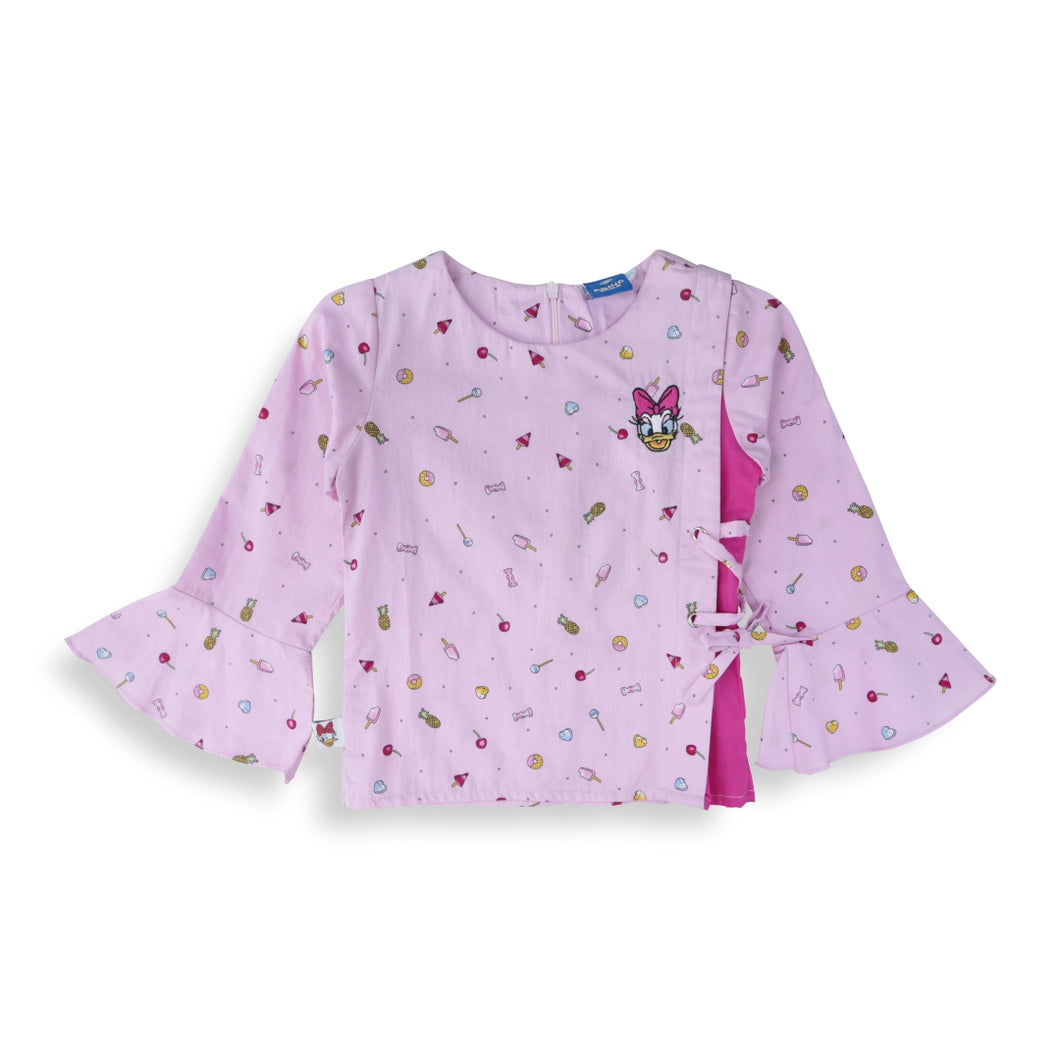 Shirt / Kemeja Anak Perempuan / Daisy Duck Miss Modern Pink