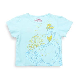 Crop Tshirt / Kaos Anak Rensia x Rodeo Junior Girl / Disney Princess Cinderella