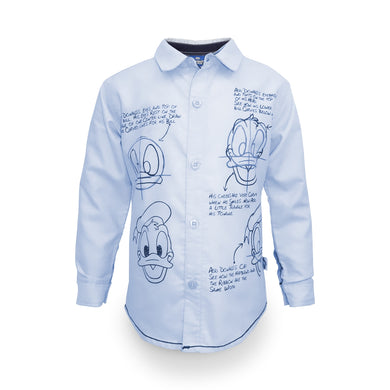 Shirt / Kemeja Anak Laki / Donald Duck Face Frame
